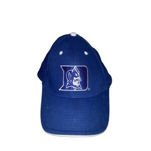 Duke Blue‎ Devils Signatures Cap Hat Spell Out Script Logo Basketball College